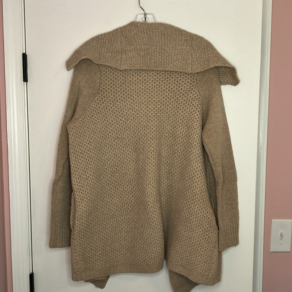 Vince wool honeycomb shawl collar cardigan sweater - Picture 6 of 9